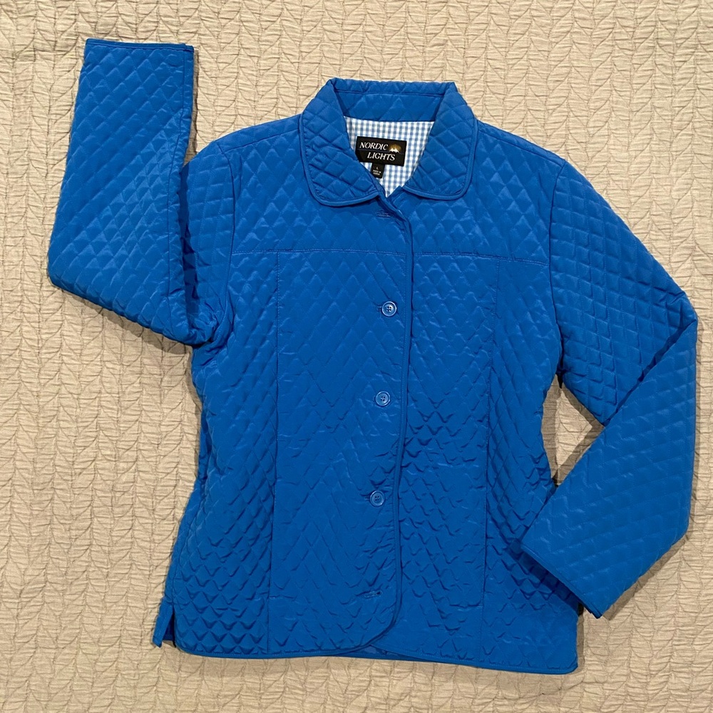 Quilted Diamond Pattern Coat - image 1